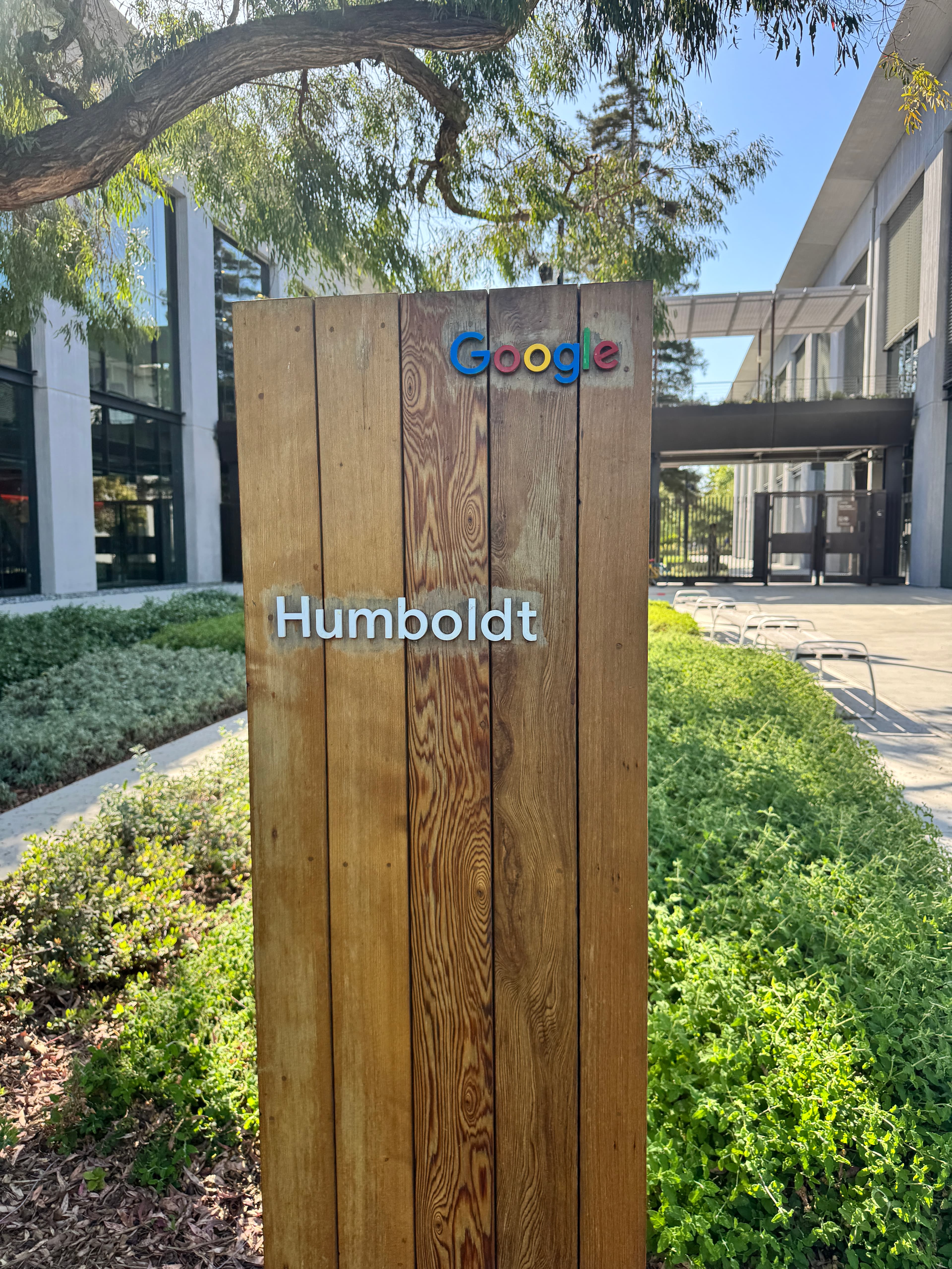 Google Humboldt sign outside the building